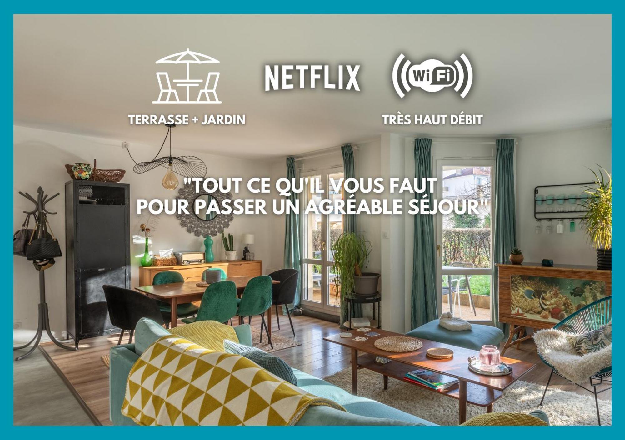 T3 Calme - Ideal Famille & Pros - Parking - Jardin - Wifi - Netflix بُيزانكون المظهر الخارجي الصورة
